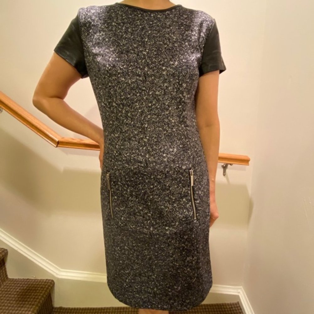 Michael Kors Pattern Black and White Dress